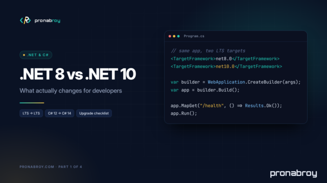 .NET 8 vs .NET 10: What Actually Changes for Developers