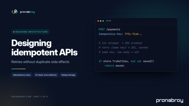 Designing Idempotent APIs: Retries Without Duplicate Side Effects